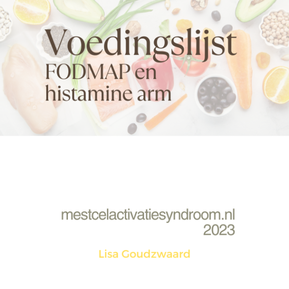 Voedingslijst FODMAP en histamine arm